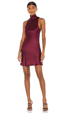 Amanda Uprichard X REVOLVE Colter Mini Dress in Wine from Revolve.com | Revolve Clothing (Global)