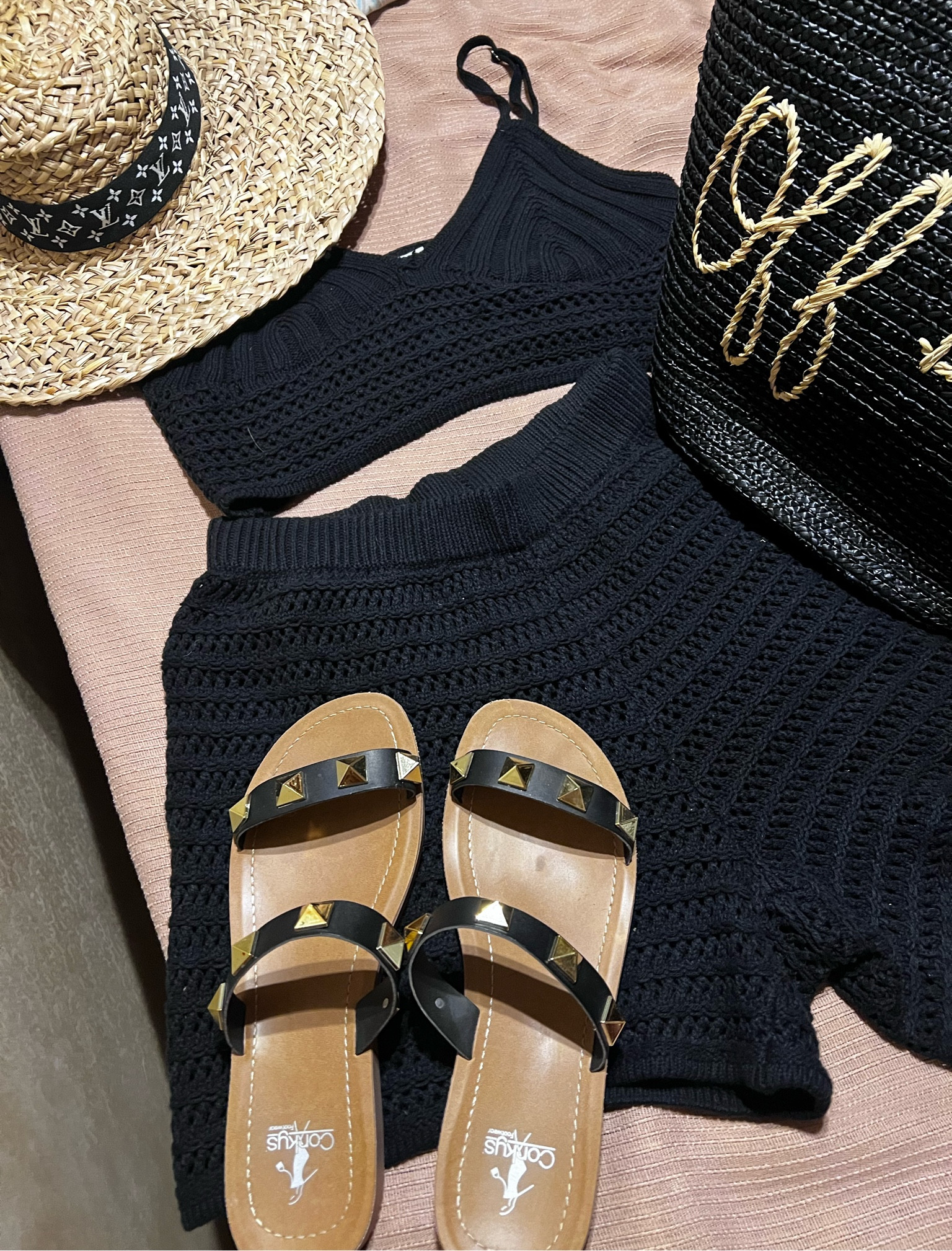 Cute and comfy for the beach 💕🏖️ crochet set from Target, Corkys Stud slides from Infinity Boutique, tote from RealReal. #beachoutfit #summer


#LTKStyleTip #LTKSeasonal #LTKActive