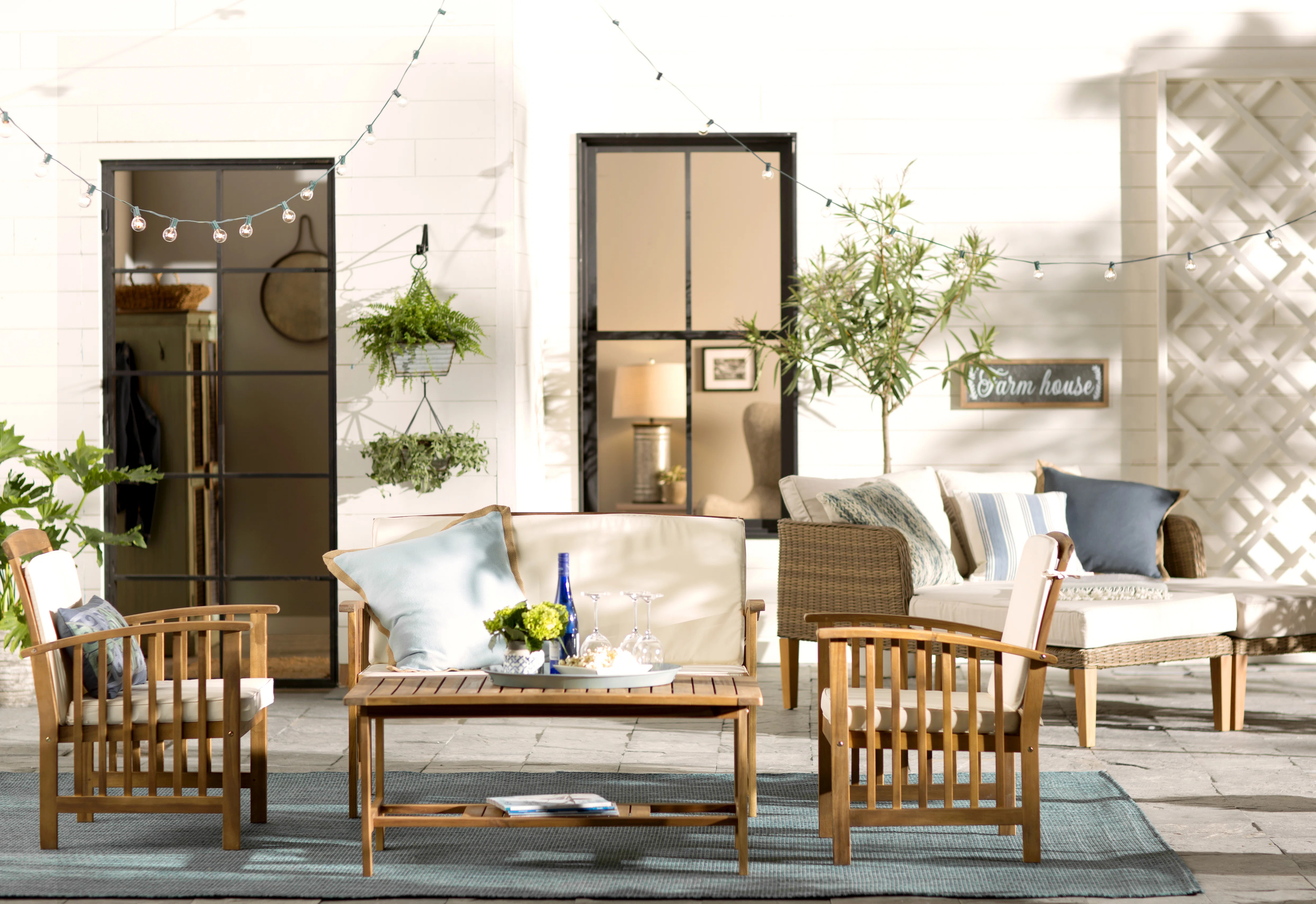 Elina 4 Piece Sofa Set with Cushions | Wayfair North America