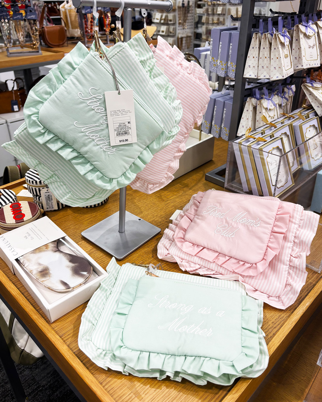 Mother's Day Stripped Ruffle Pouch 2-Piece Set

#mothersday #targetfinds #giftidea 

 #LTKBeauty #LTKTravel