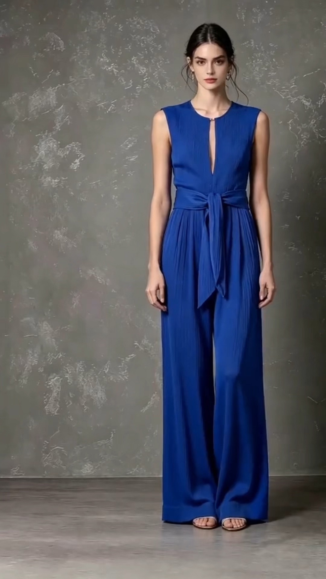 Bright Blue Cotton Cheesecloth Tie Waist Sleeveless Wide Leg Jumpsuit Smart Casual Outfit
#WideLegJumpsuit #CottonCheeseclothOutfit #BoldBlueFashion

#LTKootd #LTKSeasonal #LTKOver40