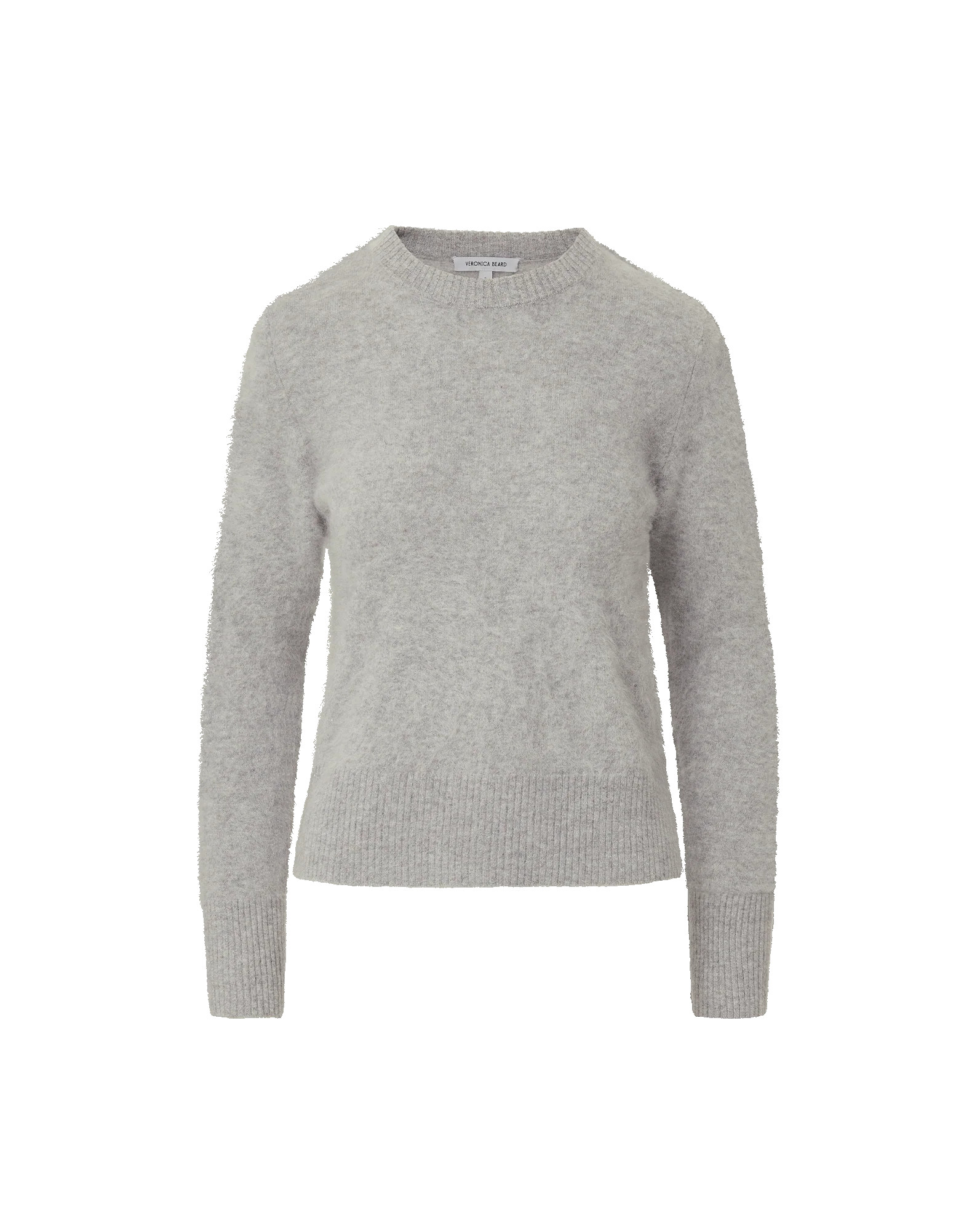 Pippen Brushed Cashmere Pullover in Heather Grey | Veronica Beard | Veronica Beard