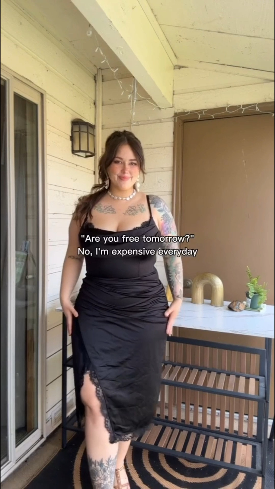Dress
Come in multiple colors
Size 2XL | 5'6
Discount Codes:
Bree /15 - 15% OFF orders over $120
Bree/ 20- 20% OFF orders over $150
@popilush
#Popilush #plussizedress #weddingguestdress #plussizedresses #shapeweardress


Necklace from @oliviaandpearl
Dress from @popilush 

#plussizestyle #midsizedstyle #keshipearls #blackdress #pearljewelry