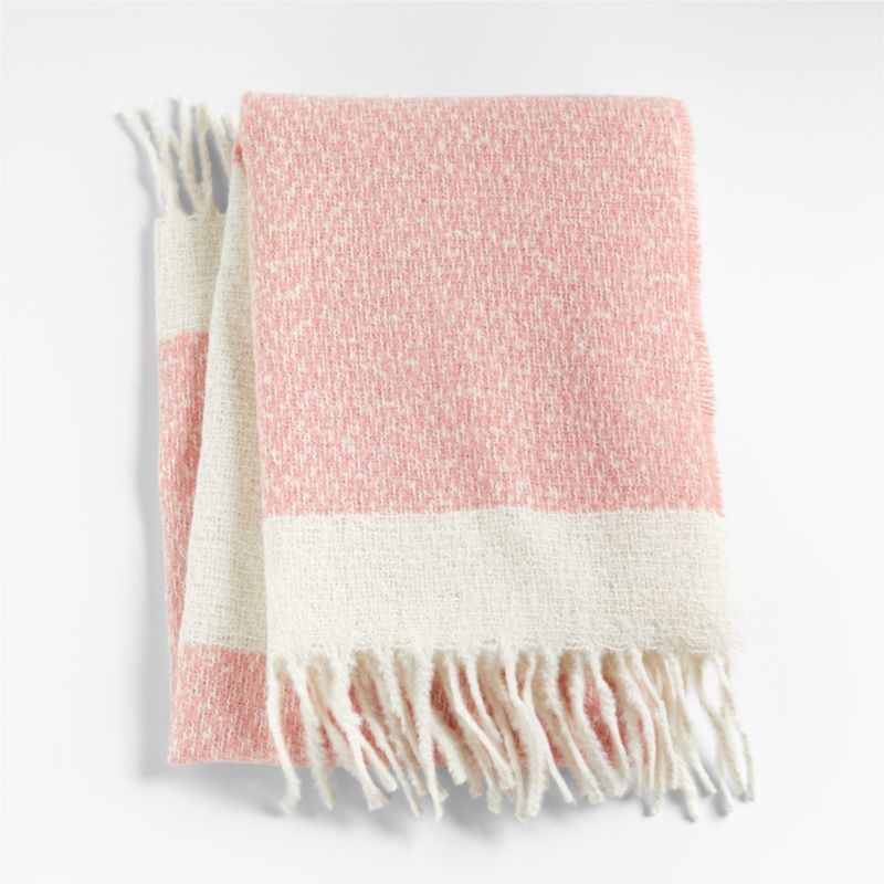 Lunar Modern Pink Baby Stroller Blanket | Crate & Kids | Crate & Barrel