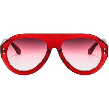 Popular Fashion Pilot Sunglasses Women Shades UV400 Retro Rivets Decoration Gradient Trending Men... | Amazon (US)