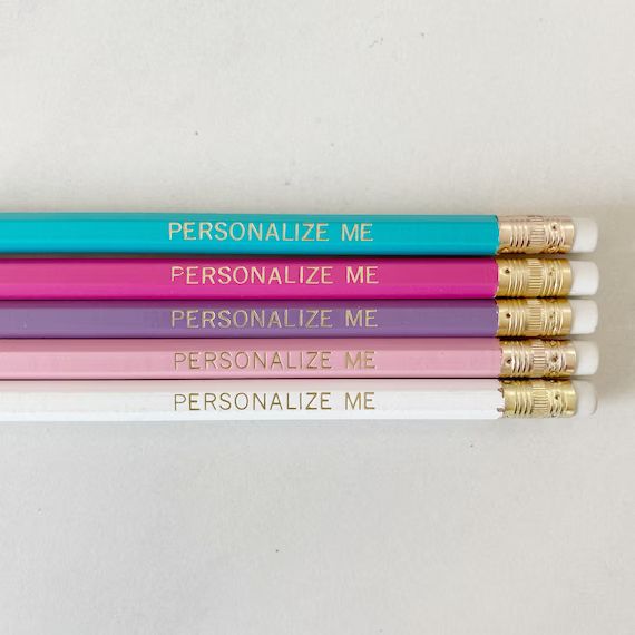 Unicorn | Custom Personalized Pencils | Personalized Teacher Student Homeschooling Gift | Etsy (US)