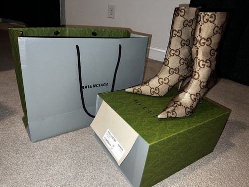 BRAND NEW Gucci X Balenciaga The Hacker Project knife booties SIZE 37 Super Rare  | eBay | eBay US