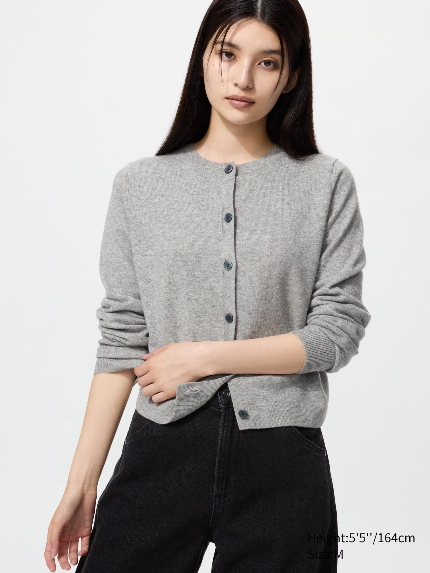 Cardigan 100% Cashmere Girocollo Taglio Corto | Uniqlo IT