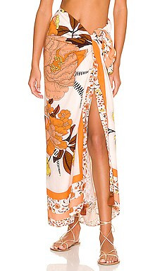 Maaji Bloom Sarong in Tangelo from Revolve.com | Revolve Clothing (Global)