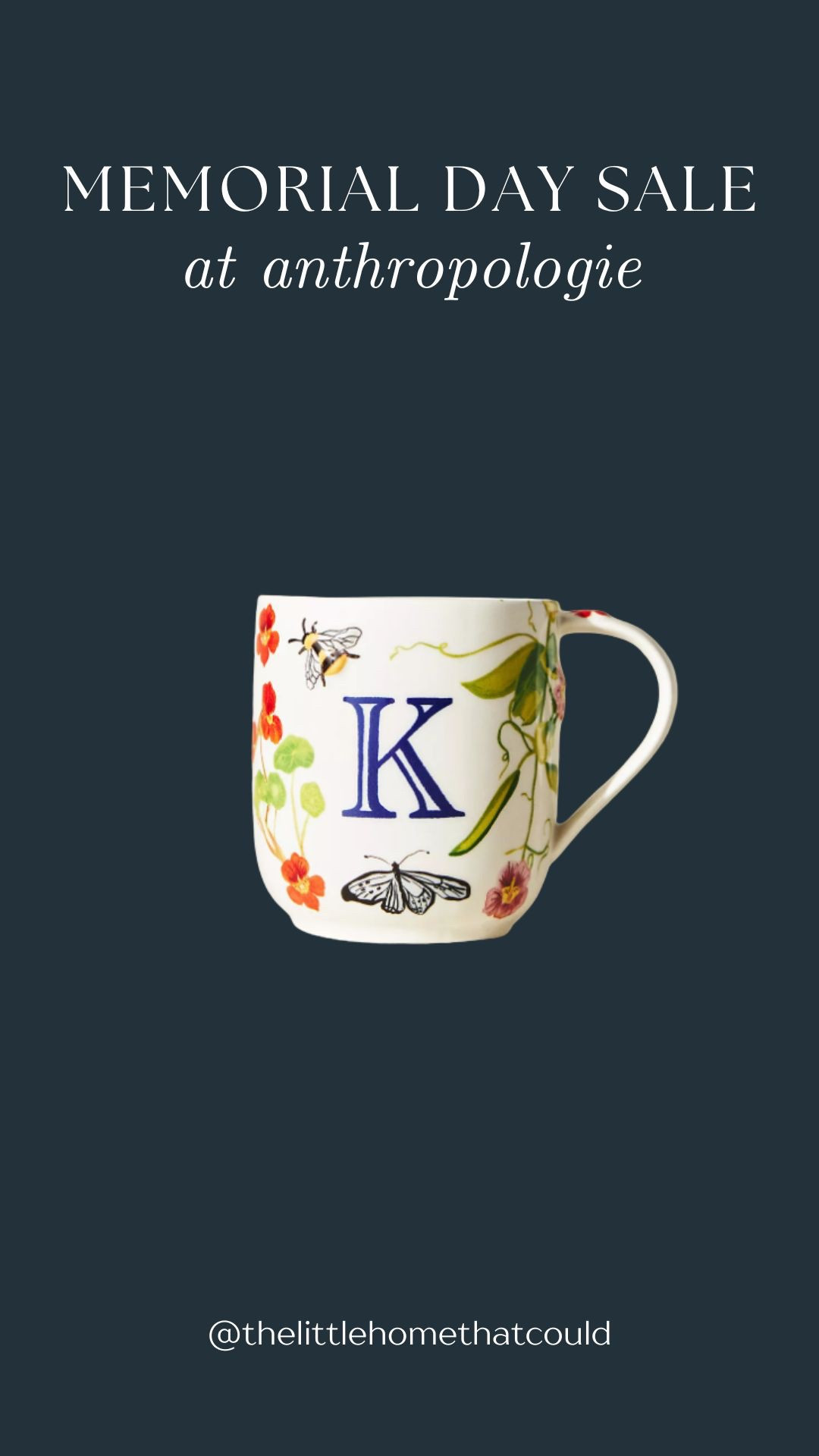 Anthro monogram mug 

#LTKHome #LTKSaleAlert
