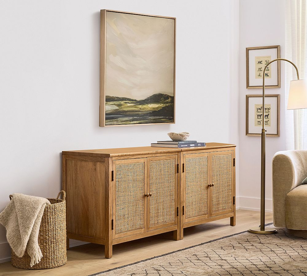 Channing Cane Storage Cabinet Console (72") | Pottery Barn (US)