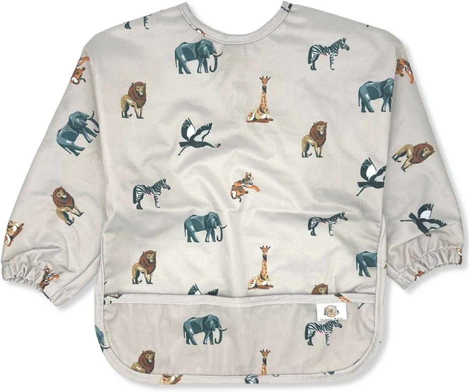 Bubba Bear Baby Bib with Sleeves, Long Sleeve Toddler Feeding Apron Bibs for Eating & Lead Weanin... | Amazon (US)