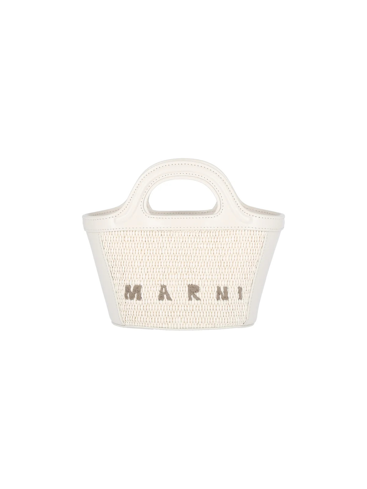 Marni Tropicalia Logo Embroidered Micro Tote Bag | Cettire Global