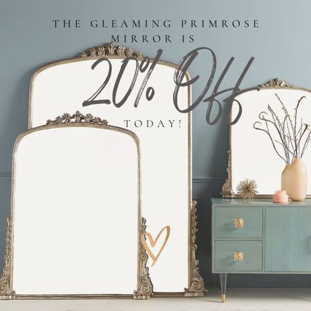 Sale alert! 🚨 This never happens. The Anthropologie Gleaming Primrose Mirror is on sale for 20% off right now. It comes in black, gold, white, silver, and Verdegris, and it comes in a small, medium, and large sizes! 

#gleamingprimrose #anthropologie #sale #salealert #deal #anthropologiegleamingprimrose #decor #homedecor #mirror 

Anthropologie Gleaming Primrose sale.  Vintage mirror. Vintage style mirror. Gold mirror. Gold scroll mirror. Anthropologie Gleaming Primrose discount. vintage-inspired mirror. Floor mirror.  Fireplace mantle mirror. Wall mirror. #design #bedroom #livingroom #office #walldecor #discount #mirror 


#LTKsalealert #LTKhome #LTKSale