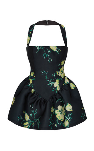 Aura Floral Satin Mini Dress | Moda Operandi (Global)