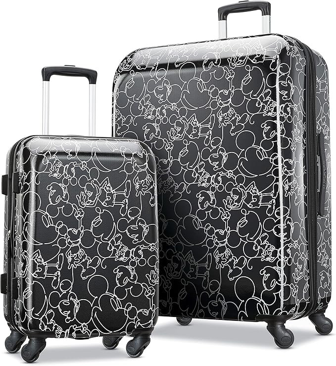AMERICAN TOURISTER Disney Hardside Luggage With Spinner Wheels, Mickey Mouse Scribbler Multi-Face... | Amazon (US)