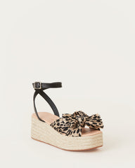 Posey Bow Flatform Espadrille Leopard | Loeffler Randall