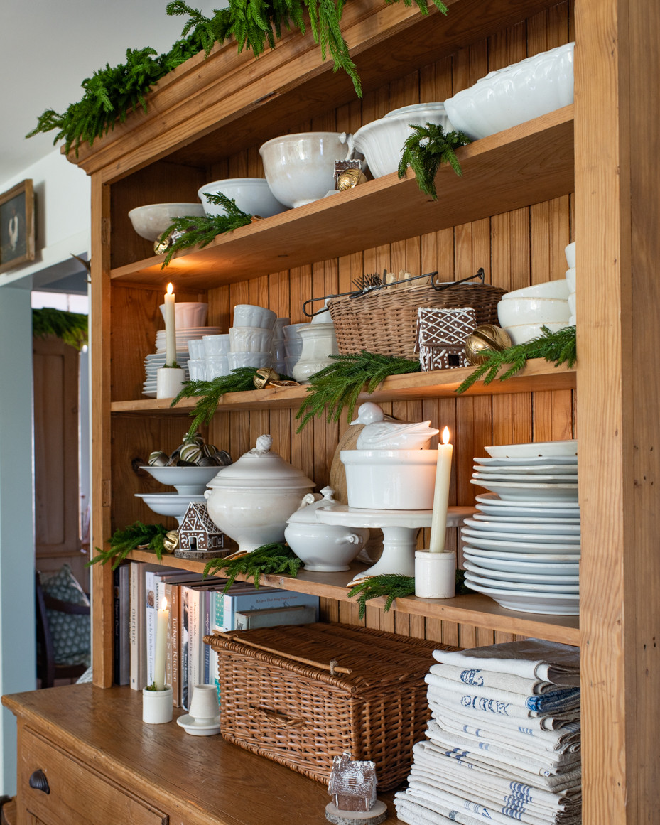 Christmas kitchen shelves.  Just one more sleep...   

 #LTKHoliday #LTKSeasonal #LTKHome