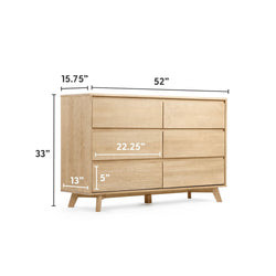 Modern 6-Drawer Dresser | Plank+Beam