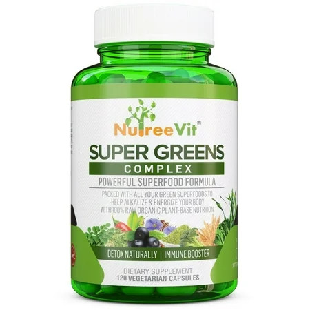 SuperGreens - Spirulina, Chlorella, Wheatgrass + More - Energy & Immune Booster | Walmart (US)