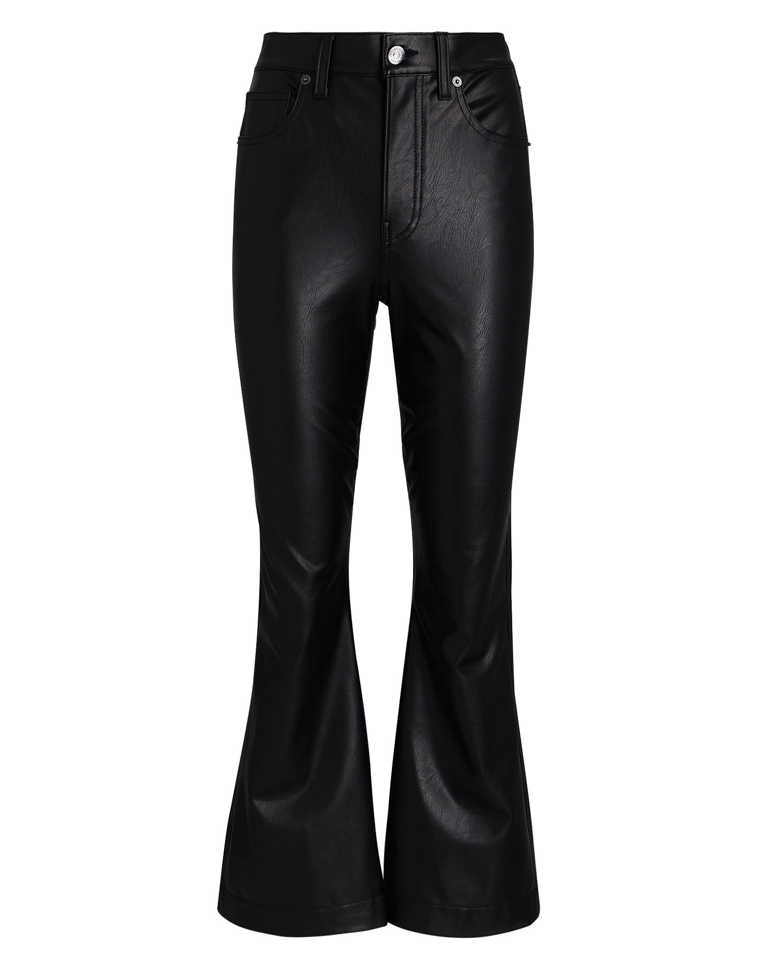 Carson Vegan Leather Flared Pants | INTERMIX