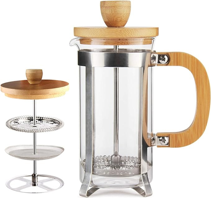 Sivaphe 12 oz French Press Coffee/Tea Maker Single Cup Espresso Press Stainless Steel Filter 0.35... | Amazon (US)
