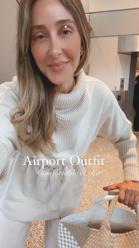 Airport outfit that I’m in love with. Super comfortable and chic. The best sweater ever, super flattering and perfect for traveling. 

#LTKVideo #LTKtravel #LTKstyletip