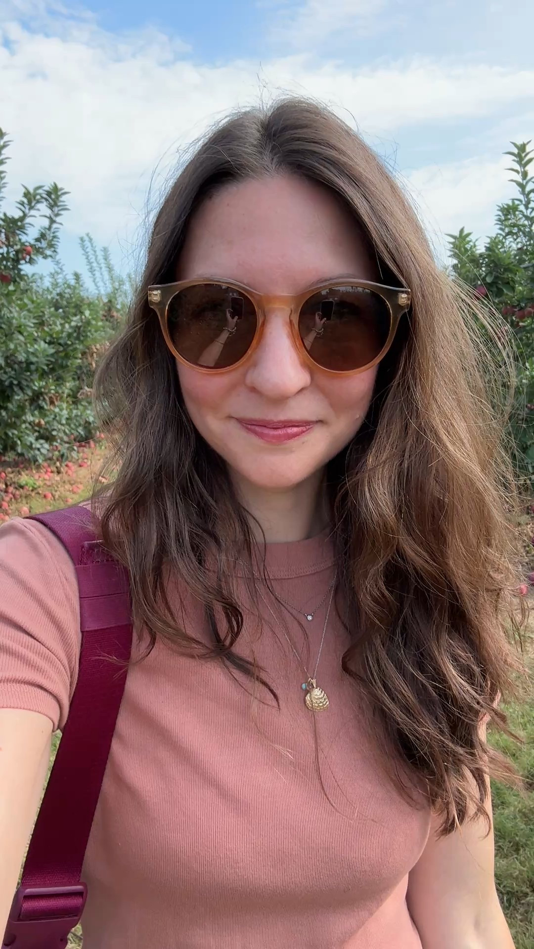 Apple picking yesterday- so fun! Love these little fall traditions we have 🍁🍎☀️ I recently got this t-shirt & it’s so soft (& on sale if you’re in need of some basics!)! 

#LTKSaleAlert #LTKFindsUnder50 #LTKFallSale