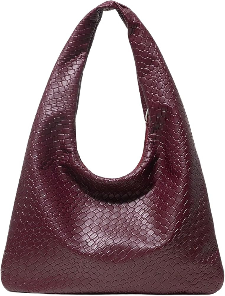 Women's Vintage Weave Tote Handbags Knot Top Handle Underarm Shoulder Bags Purse | Amazon (US)