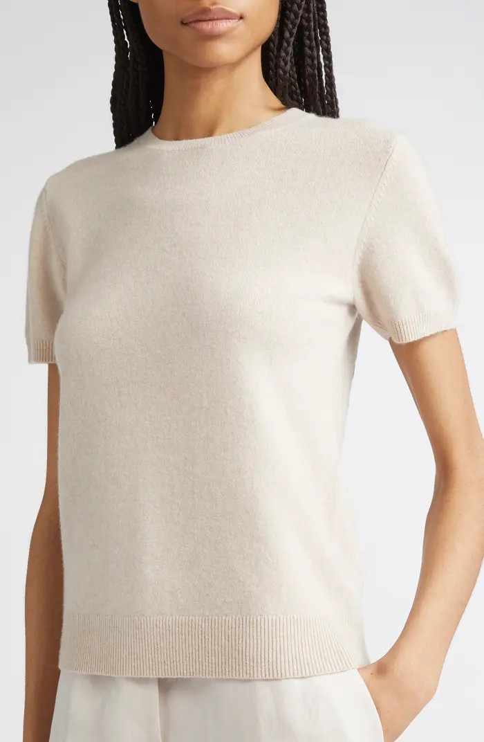 Short Sleeve Wool & Cashmere Sweater | Nordstrom
