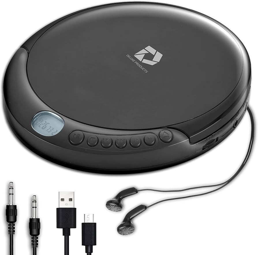 CD Player Portable with 60 Second Anti Skip, Stereo Earbuds, Includes Aux in Cable and AC USB Pow... | Amazon (US)