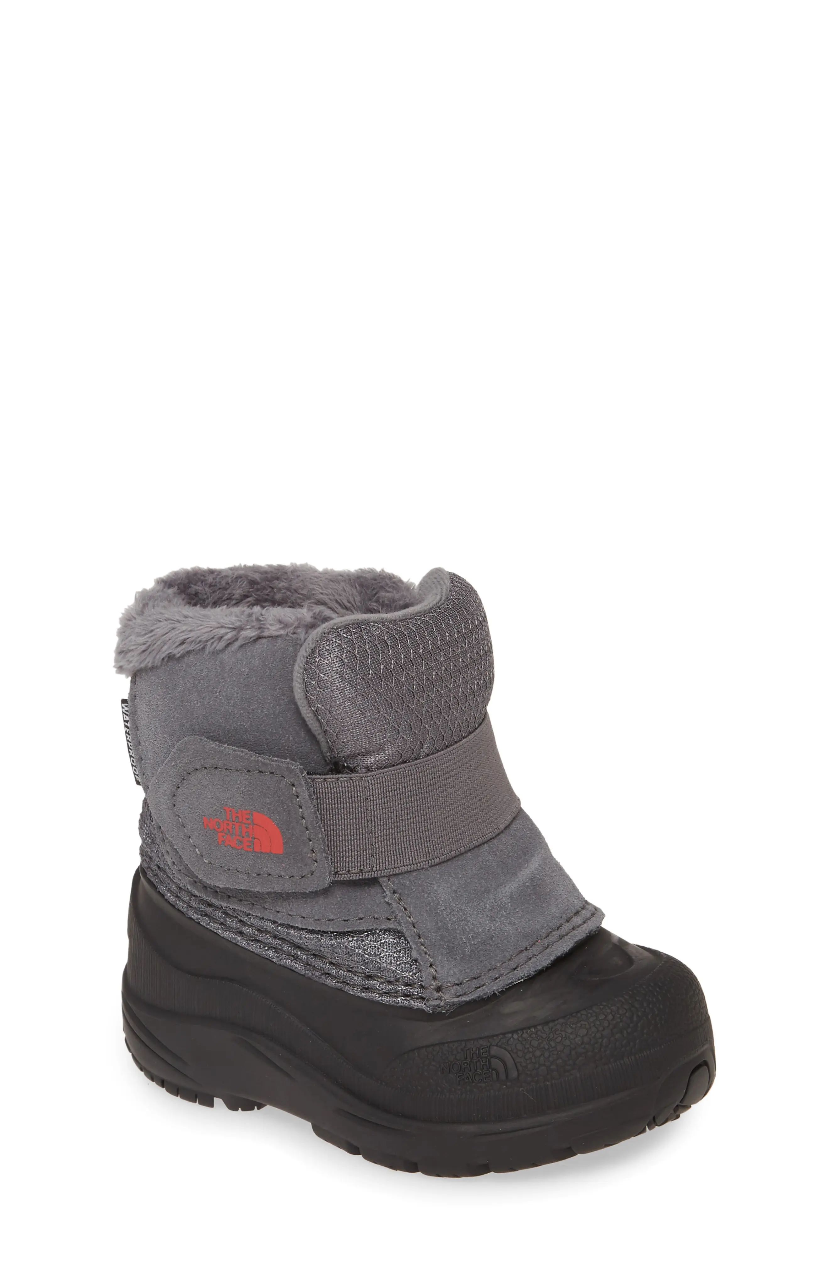Toddler Girl's The North Face Alpenglow Ii Waterproof Insulated Boot, Size 6 M - Grey | Nordstrom