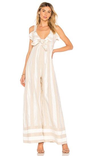 Paper London Beach Boys Jumpsuit in Nayla Stripe Bamboo & Ivory | Revolve Clothing (Global)