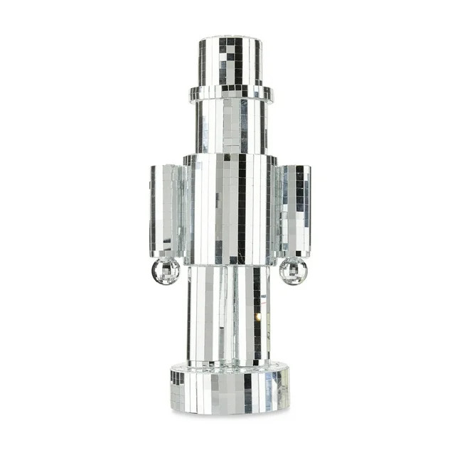 Silver Disco Nutracker, 14in x 6.5 in x 4.5 in, Holiday Time | Walmart (US)