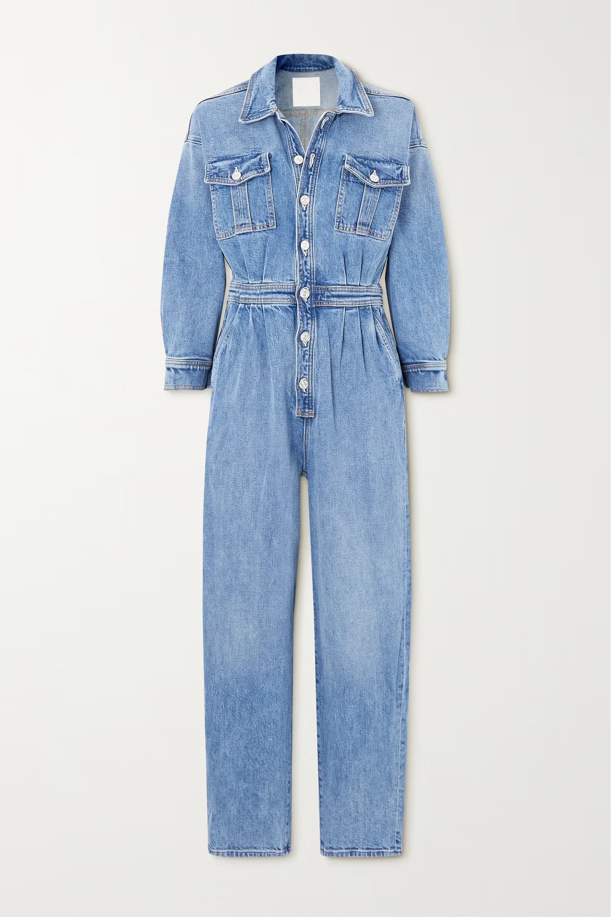 The Pleated Prep Curbside denim jumpsuit | NET-A-PORTER (US)