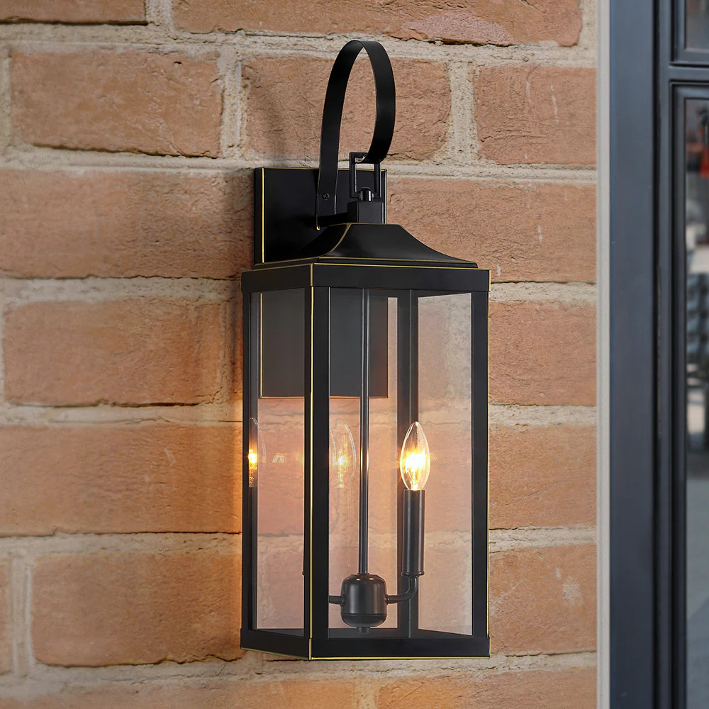 True Fine 2 -Light 25.7-in H Bronze Hardwired Outdoor Wall Light one_size | 21516OT | Lowe's