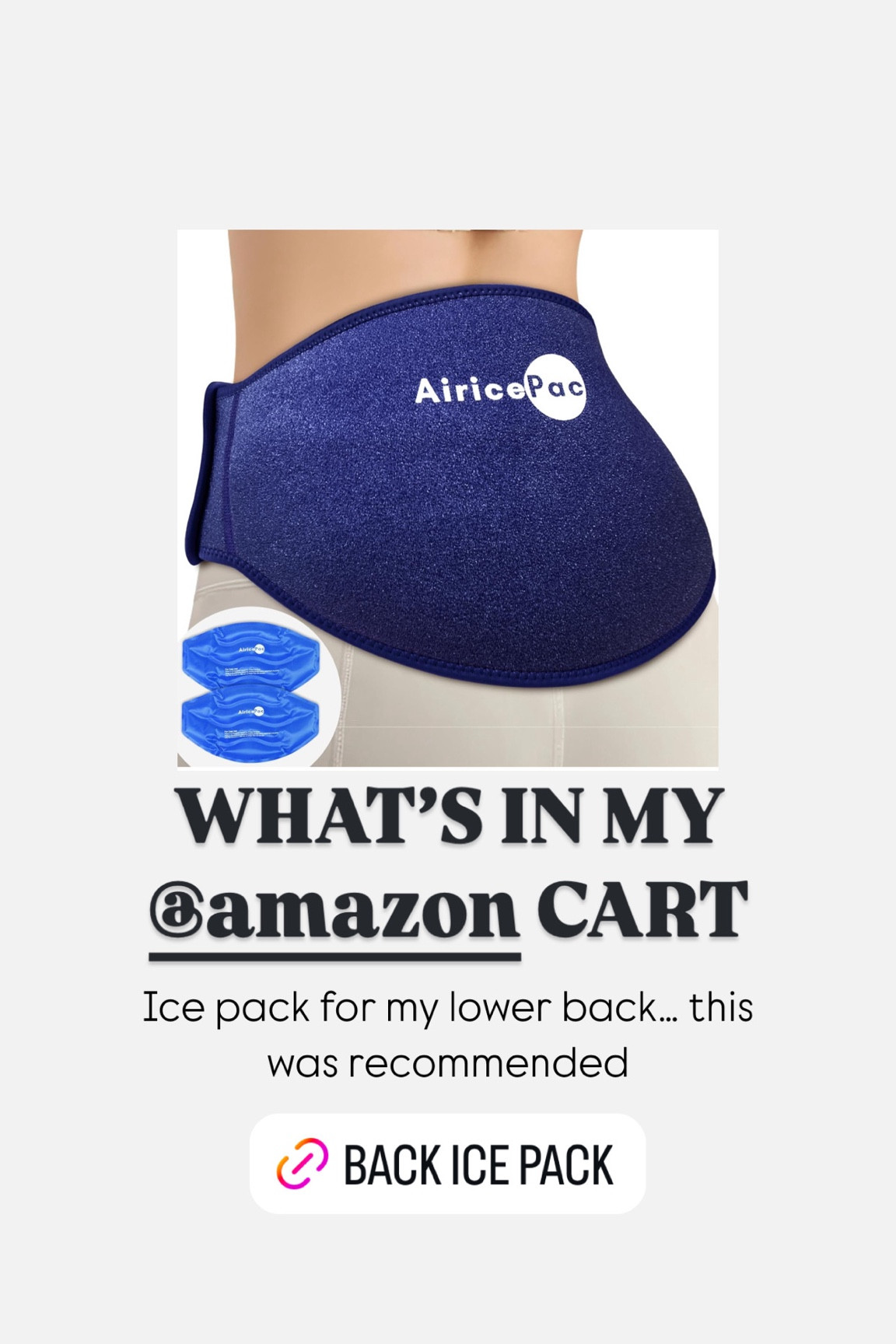 Lower back ice pack

#LTKFindsUnder50 #LTKActive #LTKOver40