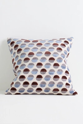 Jacquard Woven Dot Pillow | Anthropologie (US)