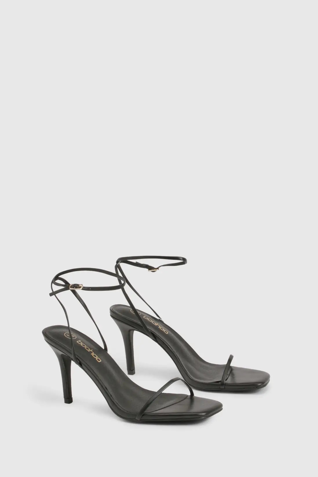 Barely There Low Stiletto Heels | Boohoo.com (UK & IE)