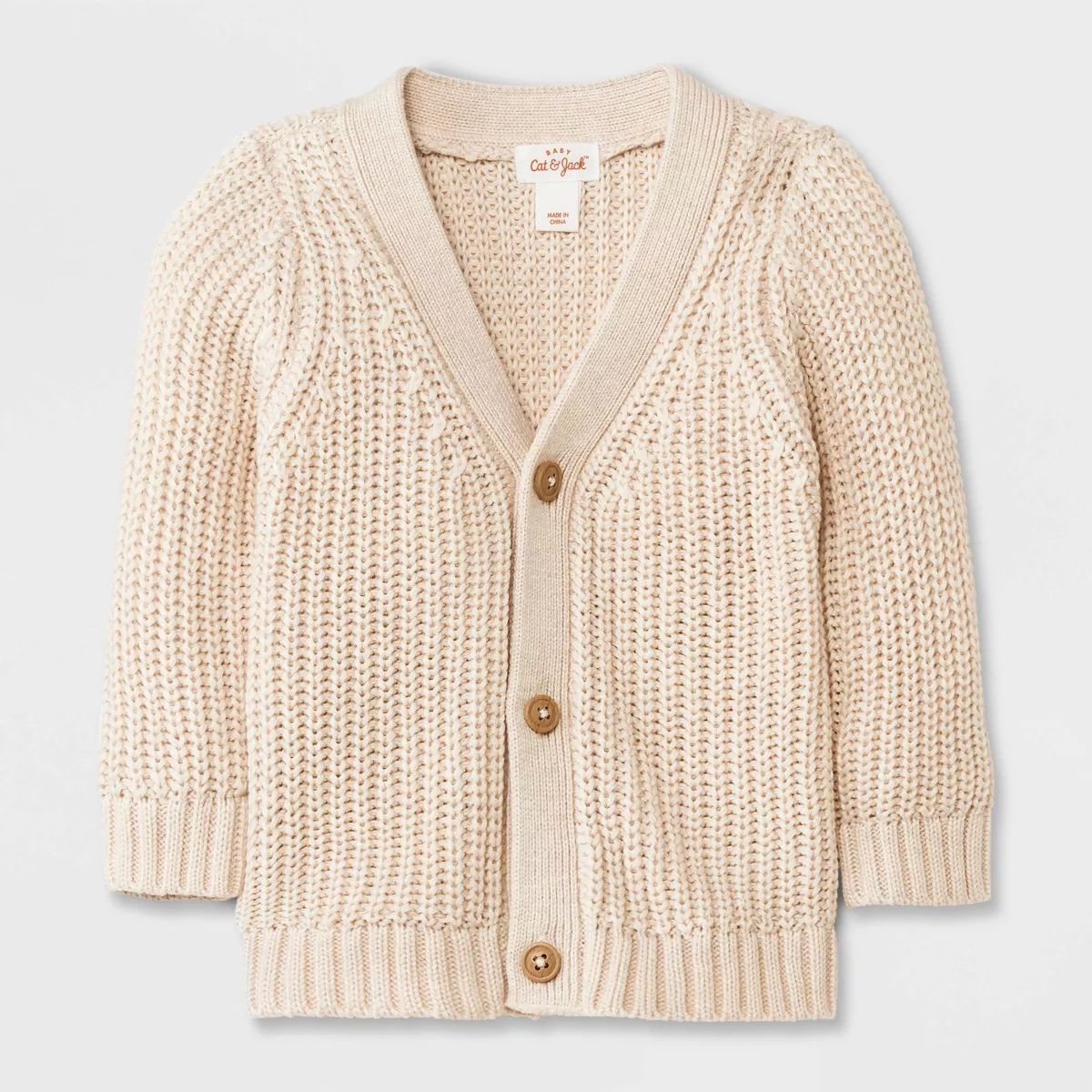 Baby Button-Front Cardigan - Cat & Jack™ Cream | Target