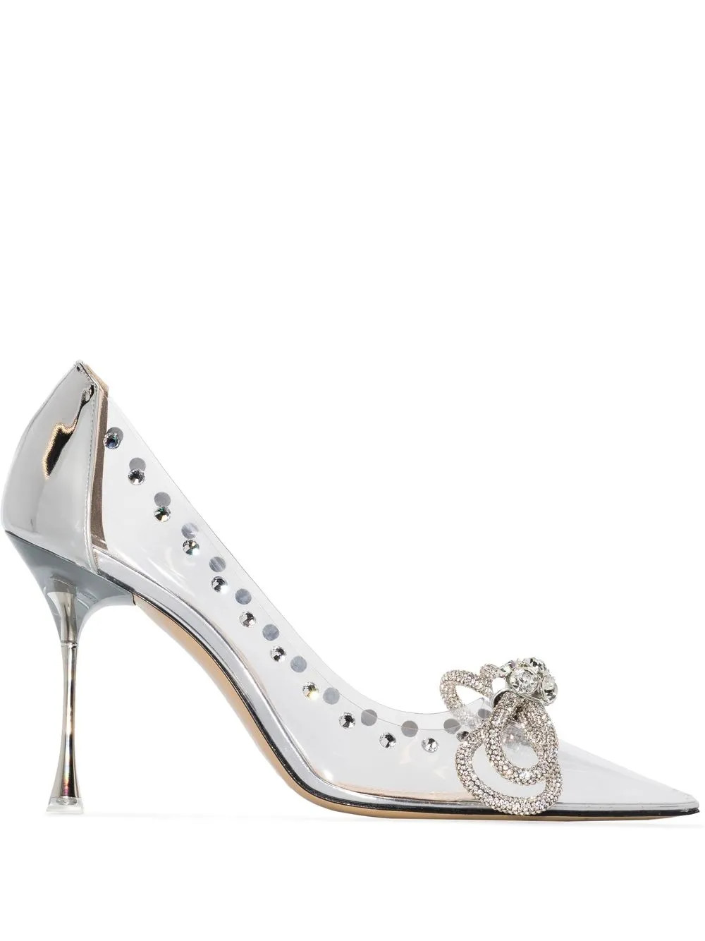 crystal-embellished 115mm heeled pumps | Farfetch Global