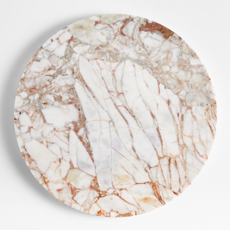 Rosette Round Marble Board by Laura Kim | Crate & Barrel | Crate & Barrel