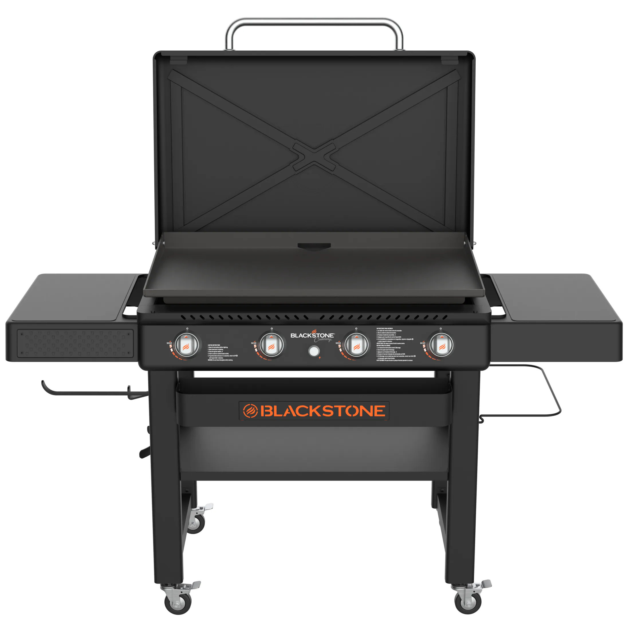 Blackstone 36"" Culinary Griddle with Hood 4 -Burner Liquid propane Flat Top Grill | 1932 | Lowe's