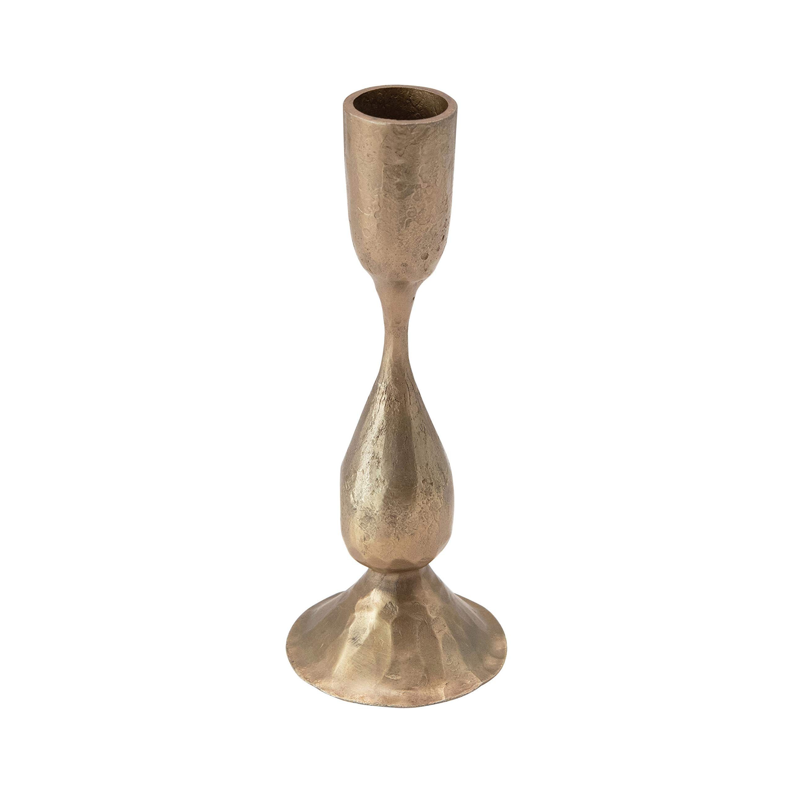 Creative Co-Op Hand-Forged Metal Taper, Antique Brass Finish Candle Holder | Amazon (US)