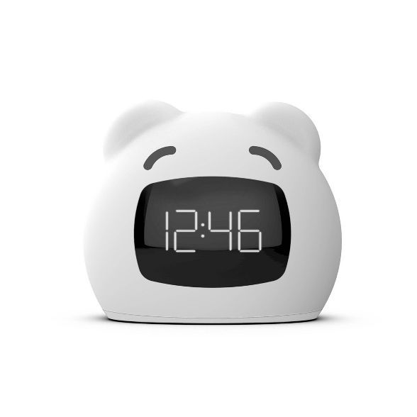 Kids' Wake Up Light Alarm Bear Clock White - Capello | Target