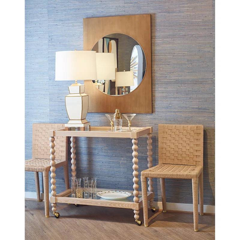 Isadore Solid Wood Bar Cart | Wayfair North America