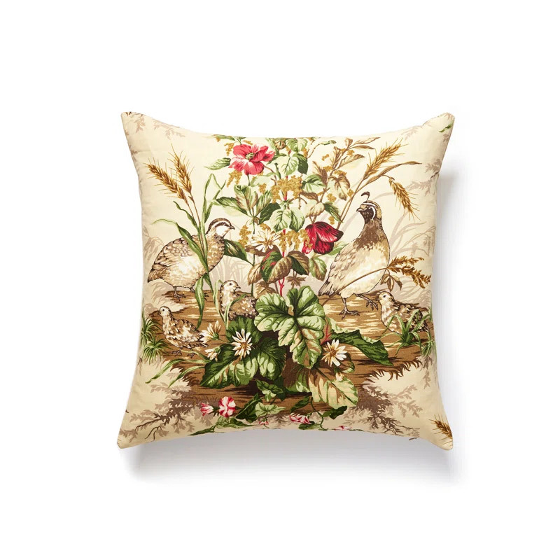 Edwin’s Covey Linen Square Indoor/Outdoor Throw Pillow | Wayfair North America