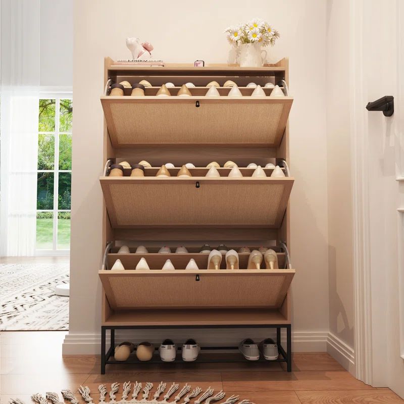 28 Pair Shoe Storage Cabinet | Wayfair North America