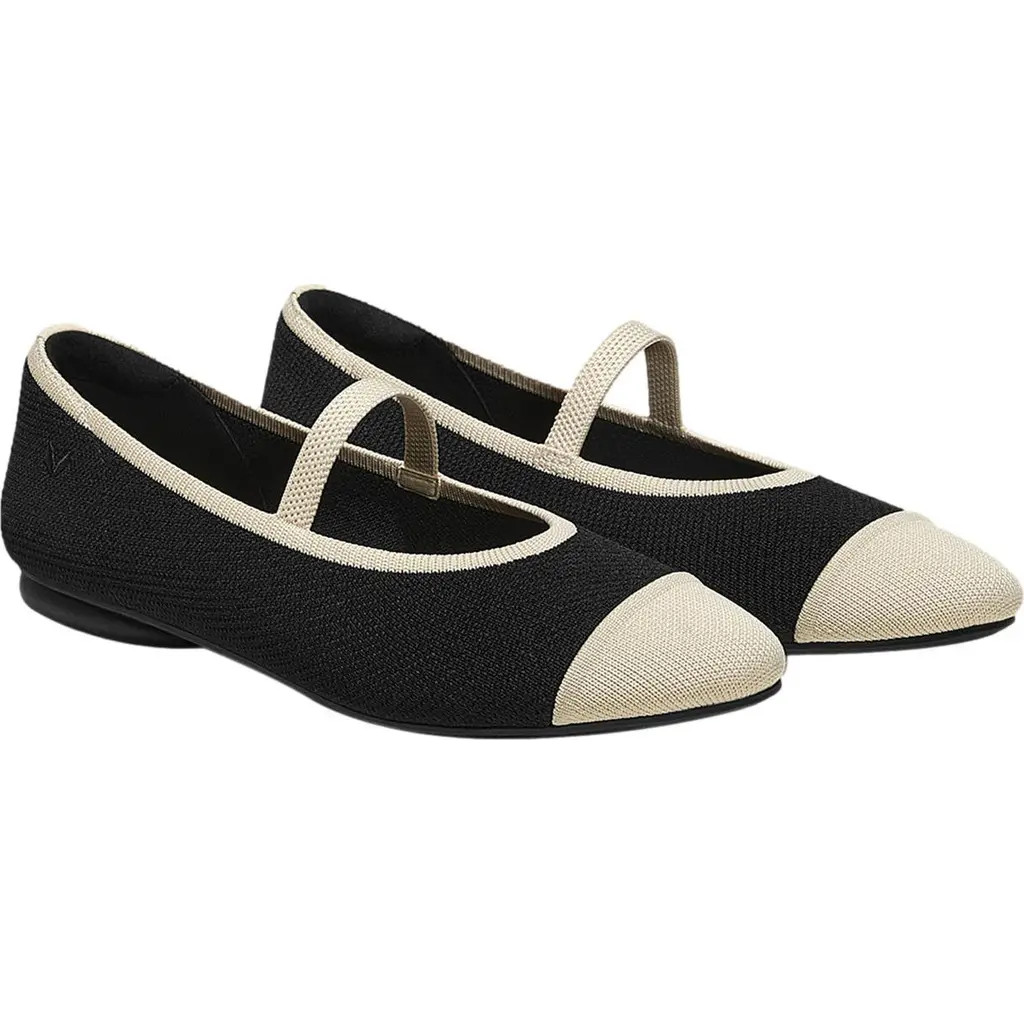 VIVAIA Almond-Toe Mary-Jane AdaptAll in Black Diamond at Nordstrom, Size 10 | Nordstrom