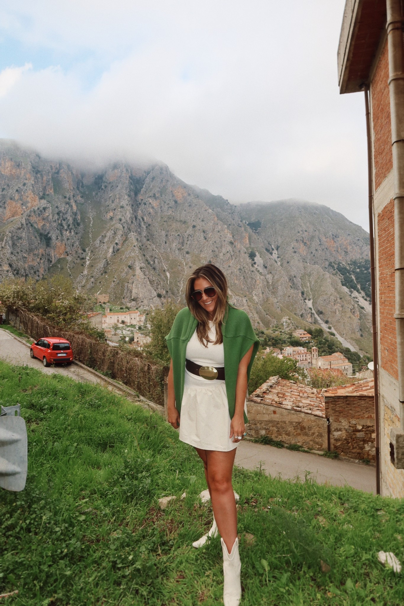 Gap cotton sweater 
Revolve dress
Nordstrom western boot 

#LTKStyleTip #LTKShoeCrush #LTKTravel